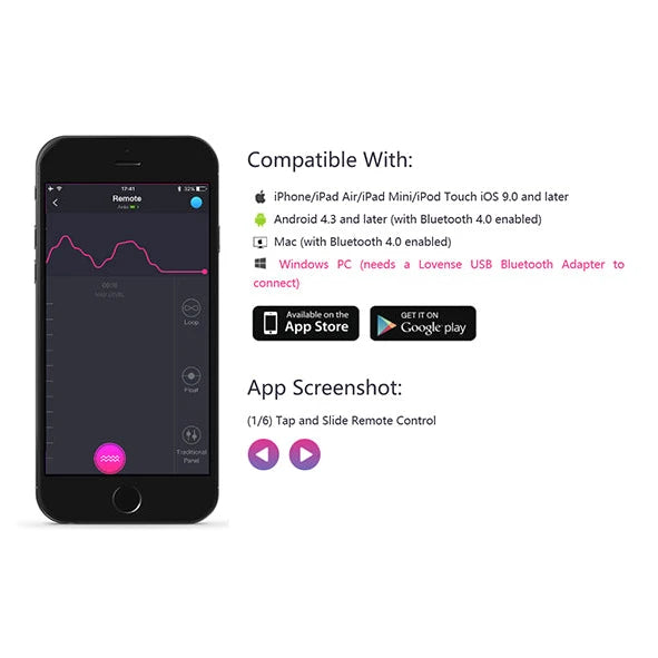 Lovense - Lush 2 App Controlled Love Egg - PlayBlue
