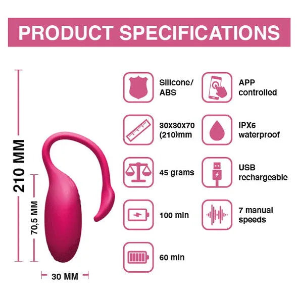 Magic Motion - Flamingo App Controlled Vibrating Bullet - PlayBlue
