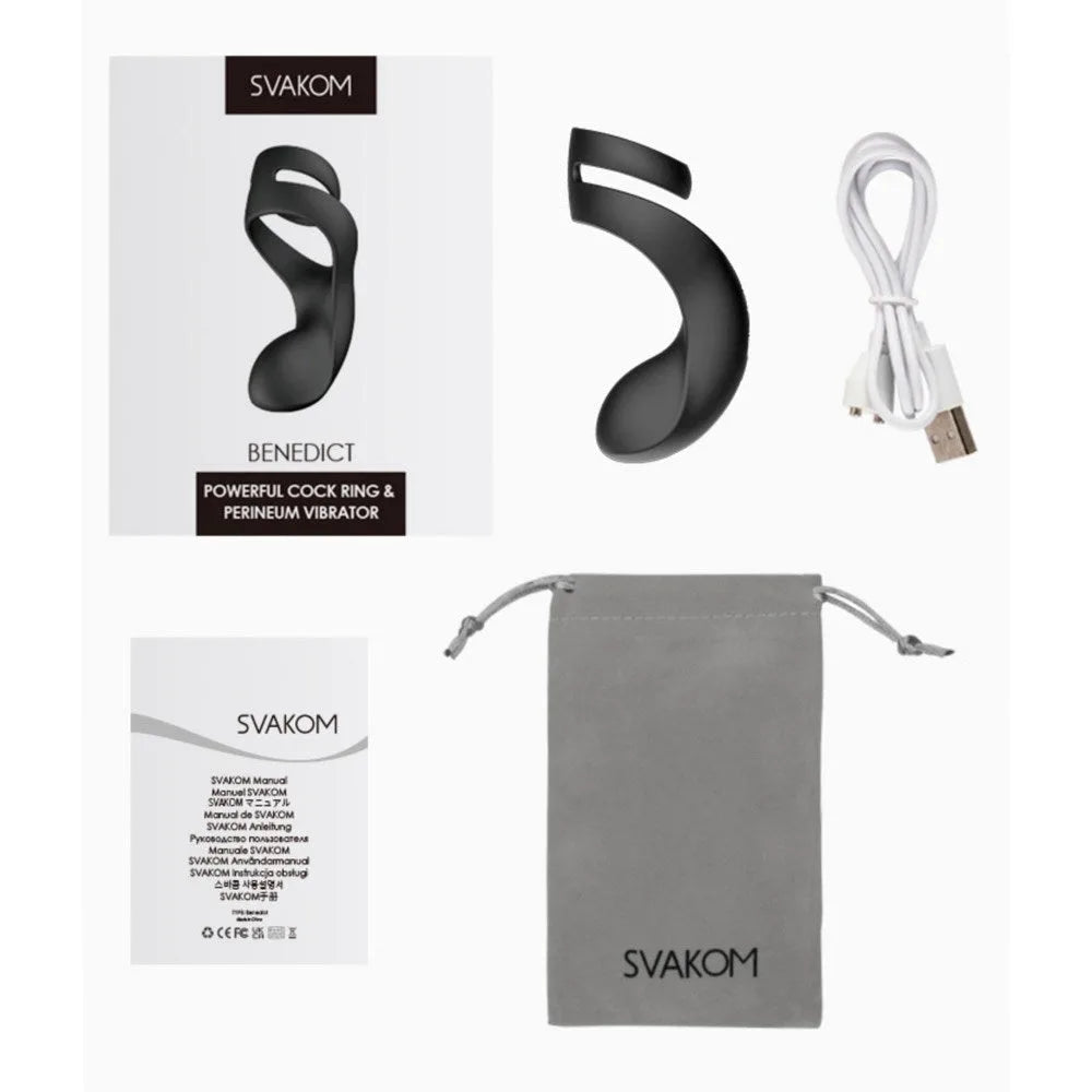 Svakom Benedict - Ring & Perineum Rechargeable Pleasure - PlayBlue