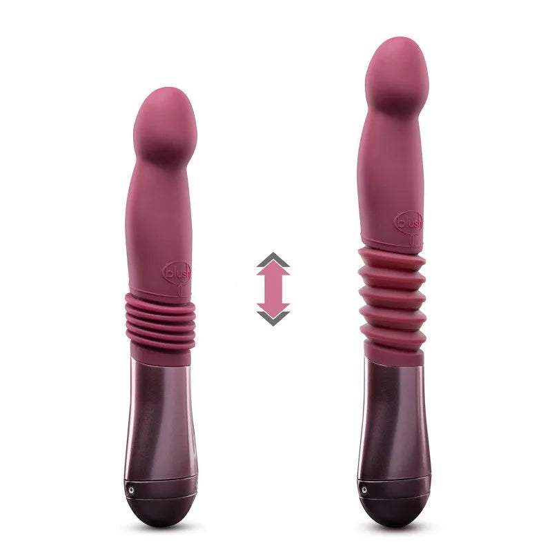 Temptasia Trixie - Thrusting Rechargeable Vibe - PlayBlue