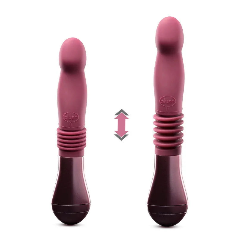 Temptasia Trixie - Thrusting Rechargeable Vibe - PlayBlue