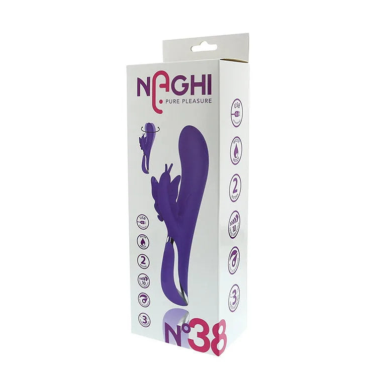 Naghi No 38 - Rechargeable Rotating Butterfly - PlayBlue