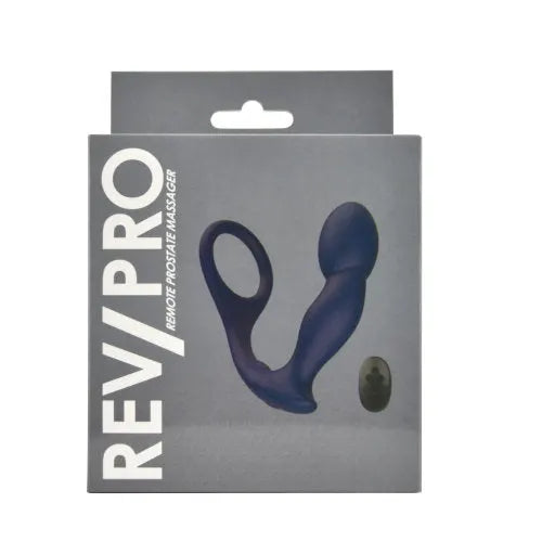 Rev-Pro Remote Controlled Rechargeable Silicone Prostate Massager - PlayBlue