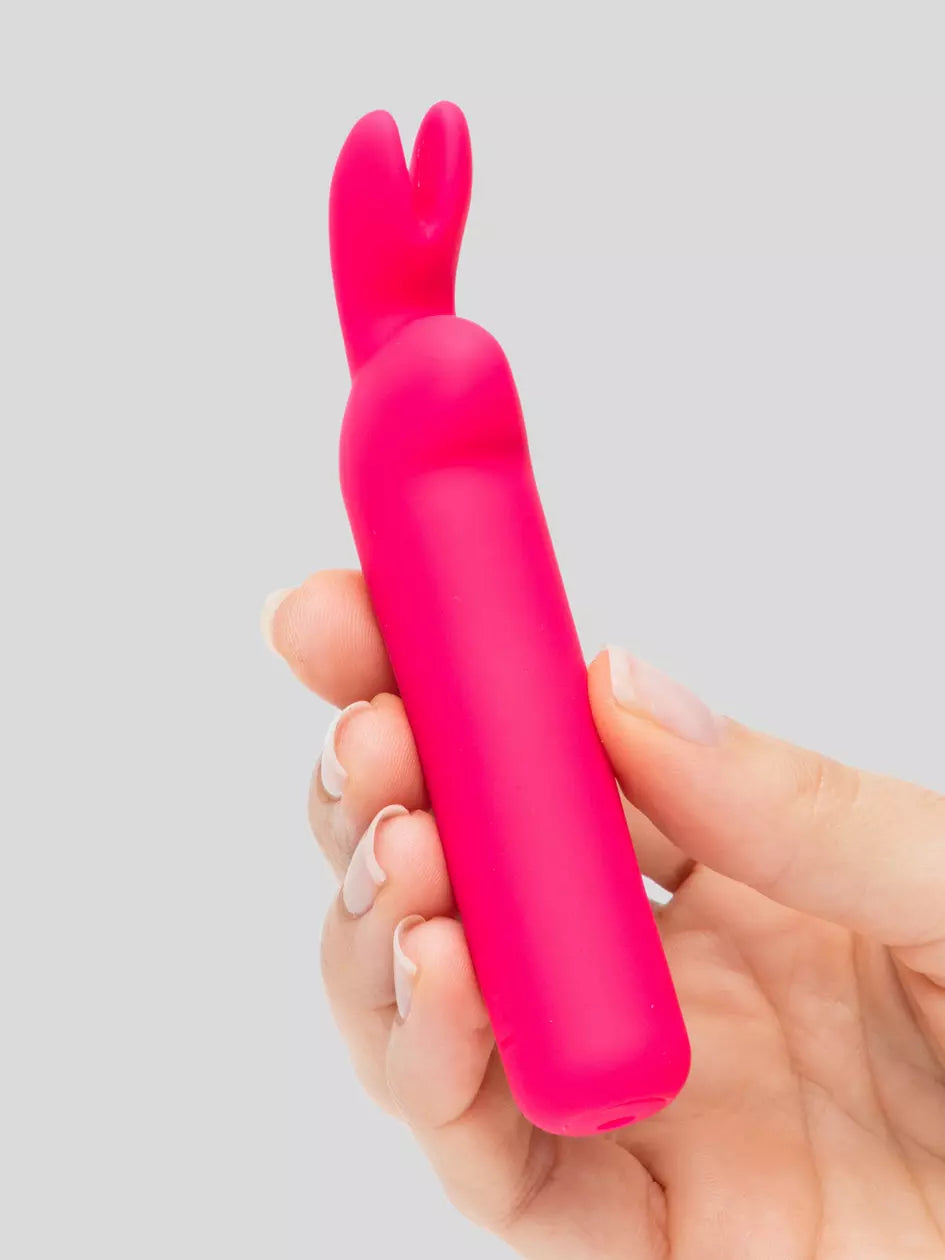 Happy Rabbit Rechargeable Rabbit Ears Bullet Vibrator - PlayBlue