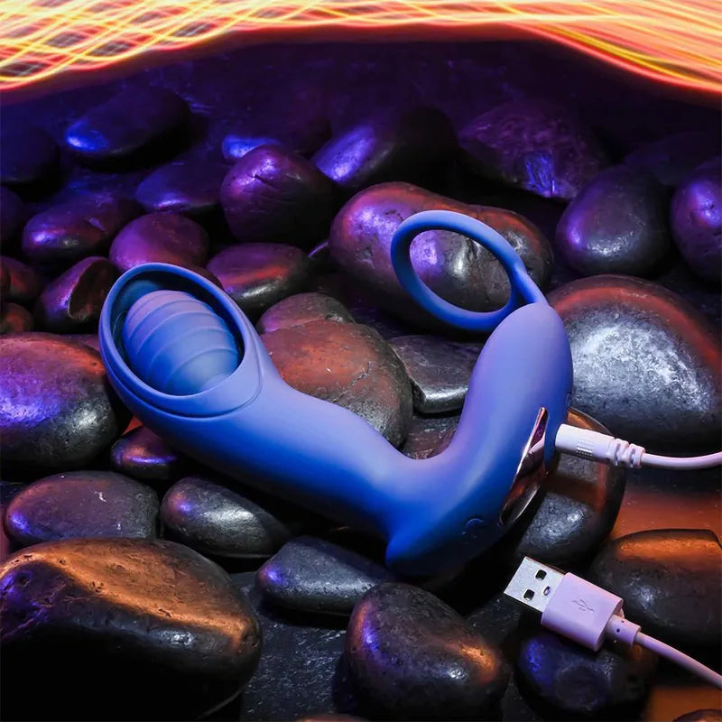 Zero Tolerance - Extra Mile Prostate Play C-Ring - PlayBlue