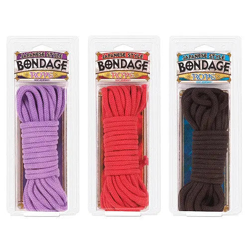 Doc Johnson Japanese Bondage Rope - Black - PlayBlue