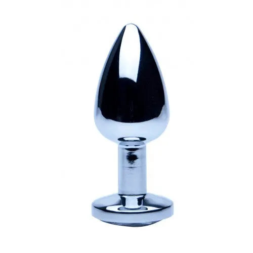 Precious Metals Silver Anal Plug - Large - PlayBlue