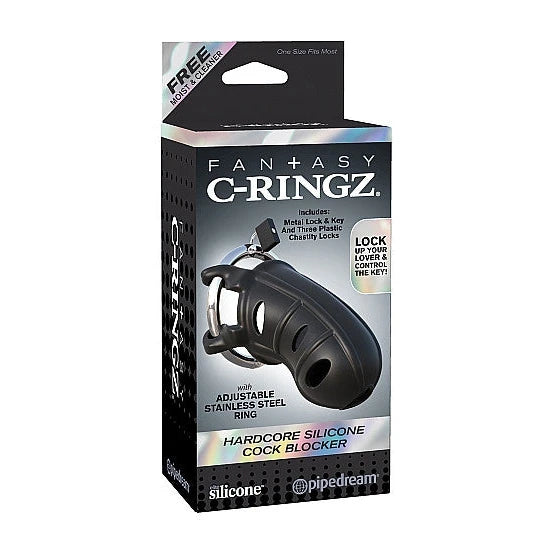 Extreme Silicone Cock Blocker by C-Ringz - PlayBlue