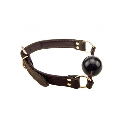 BOUND Nubuck Leather Solid Ball Gag - PlayBlue