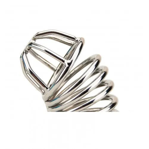 Impound Spiral Male Chastity Device - PlayBlue