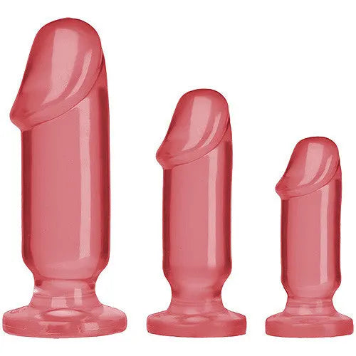 Doc Johnson Crystal Jellies Anal Starter Kit - PlayBlue