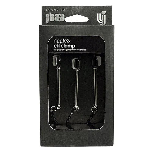 Bound to Please Nipple & Clit Clamp - PlayBlue
