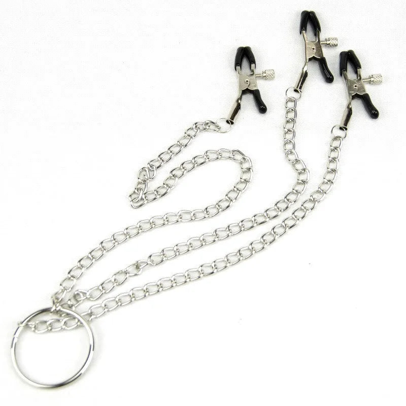 Bound to Please Nipple & Clit Clamp - PlayBlue