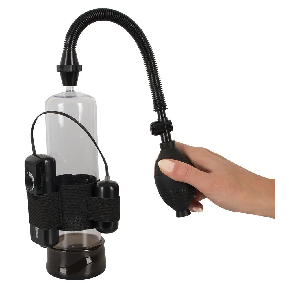 Power Ultimate Vibrating Penis Pump - PlayBlue