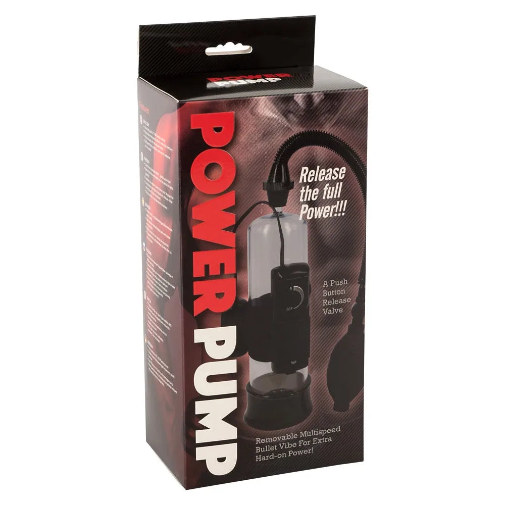 Power Ultimate Vibrating Penis Pump - PlayBlue