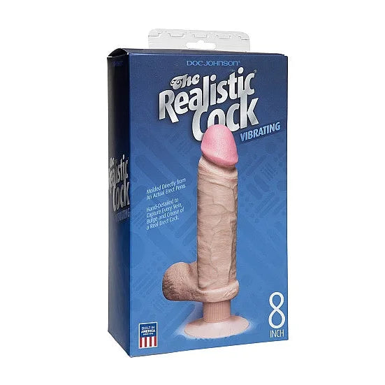 Vibro-Realistic Cock 8 Flesh - PlayBlue