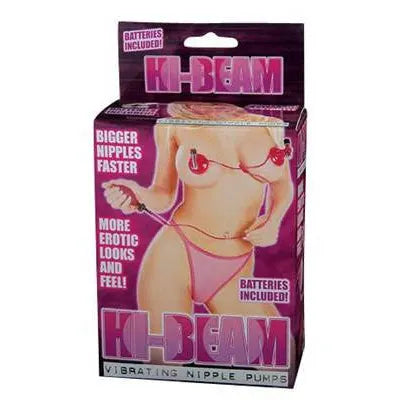 Hi-Beam Vibrating Nipple Pumps, Multi-Speed - Pink (Batts Inc) - PlayBlue
