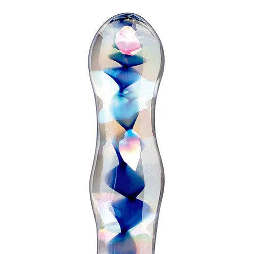 Icicles No 8 - Blue Spiral Wave Dildo - PlayBlue