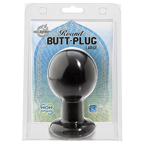 Doc Johnson Round Butt Plug - Small - PlayBlue