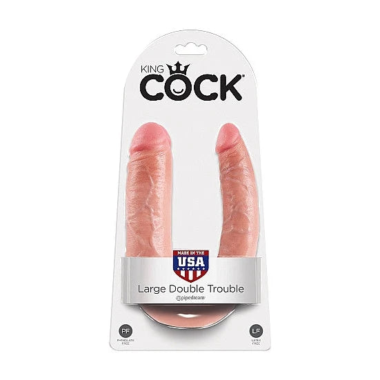 King Cock Double Trouble - Skin - Large - PlayBlue
