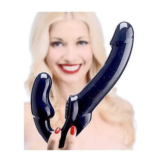 Revolver Strapless Strap On G-Spot Dildo - PlayBlue