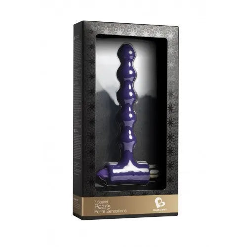 Rocks Off Pearls Petite Sensations Anal Vibrating Beads - Black - PlayBlue