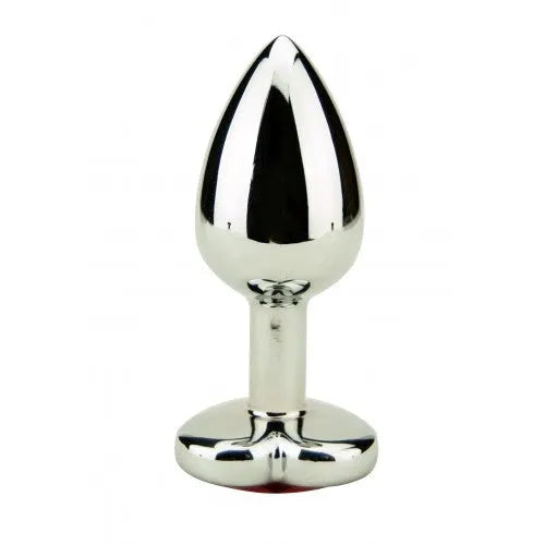 Precious Metals Heart Shaped Anal Plug - Silver - PlayBlue