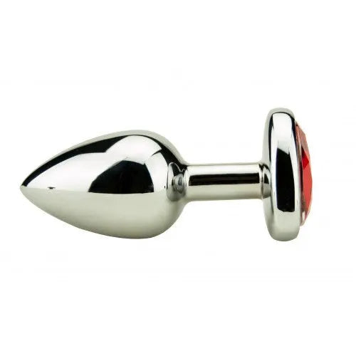 Precious Metals Heart Shaped Anal Plug - Silver - PlayBlue