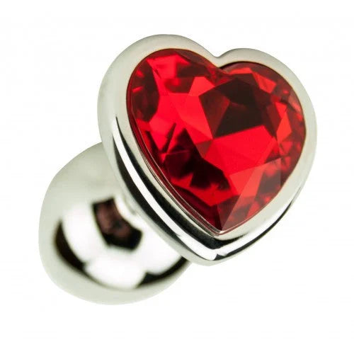 Precious Metals Heart Shaped Anal Plug - Silver - PlayBlue
