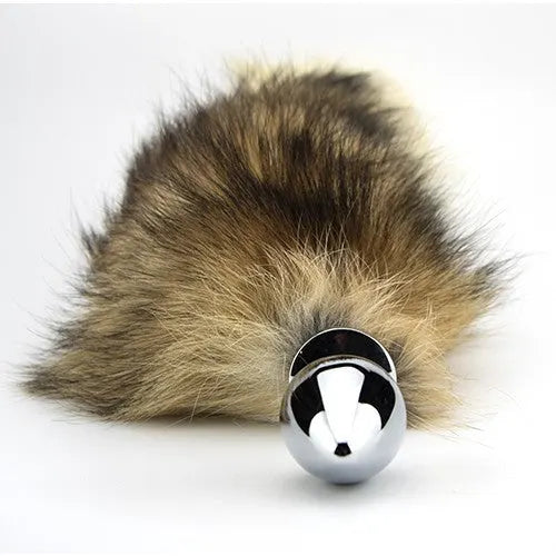 Furry Fantasy Red Fox Tail Medium Butt Plug - PlayBlue