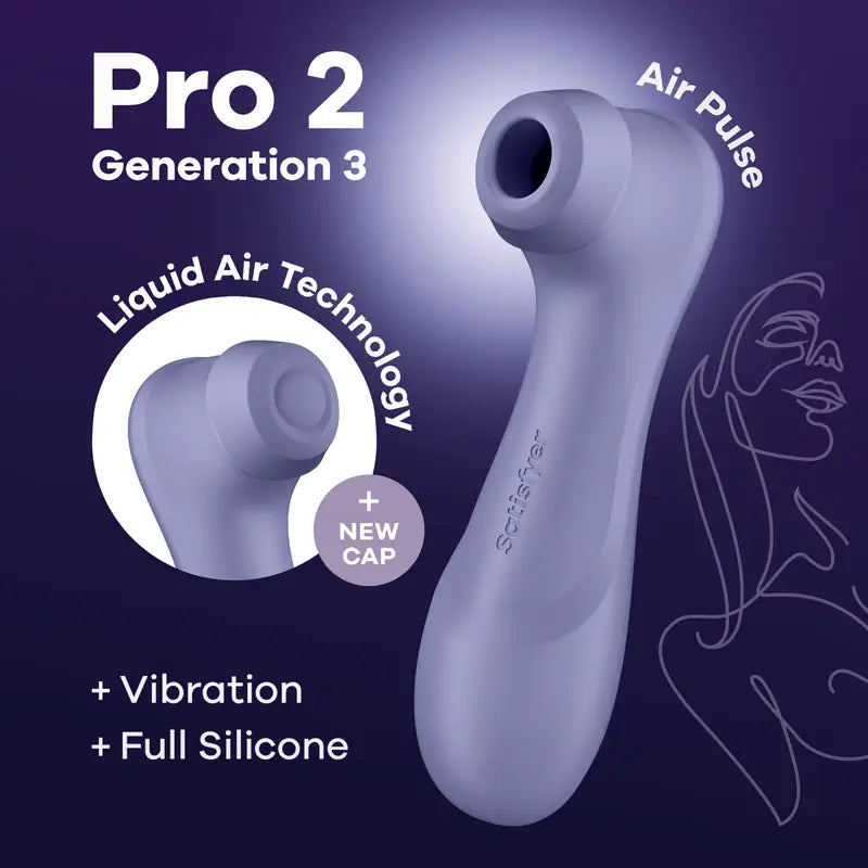 Satisfyer - Pro 2 Generation 3 - Double Air Pulse Vibrator - PlayBlue