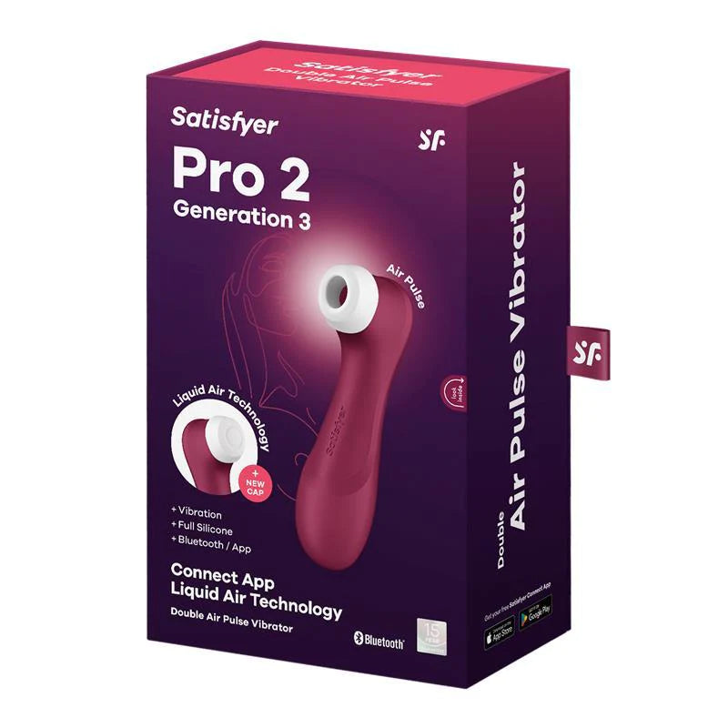 Satisfyer - Pro 2 Generation 3 - Double Air Pulse Vibrator + App - PlayBlue