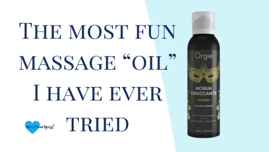 The most fun massage “oil” I have ever tried