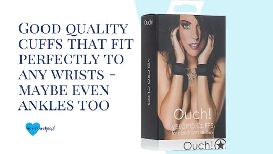 Good quality cuffs that fit perfectly to any wrists (or ankles) ankles too