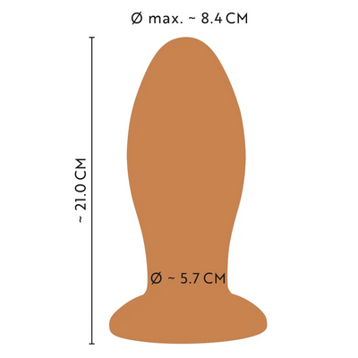 Soft XXL Butt Plug with Suction Cup - PlayBlue