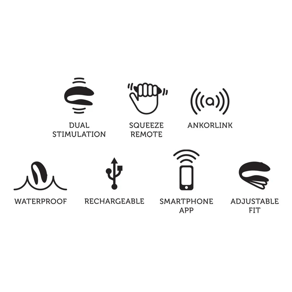 We-Vibe - Chorus Galaxy App and Remote Controlled Rechargeable Couples Vibrator - PlayBlue