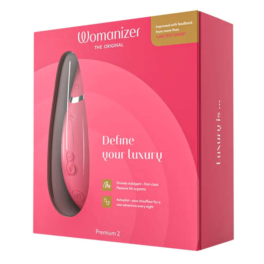 Womanizer - Premium 2 - Smart Silence Clitoral Suction Stimulator - PlayBlue