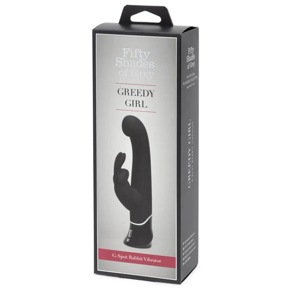 Fifty Shades of Grey - Greedy Girl G-Spot Rabbit Vibrator - PlayBlue