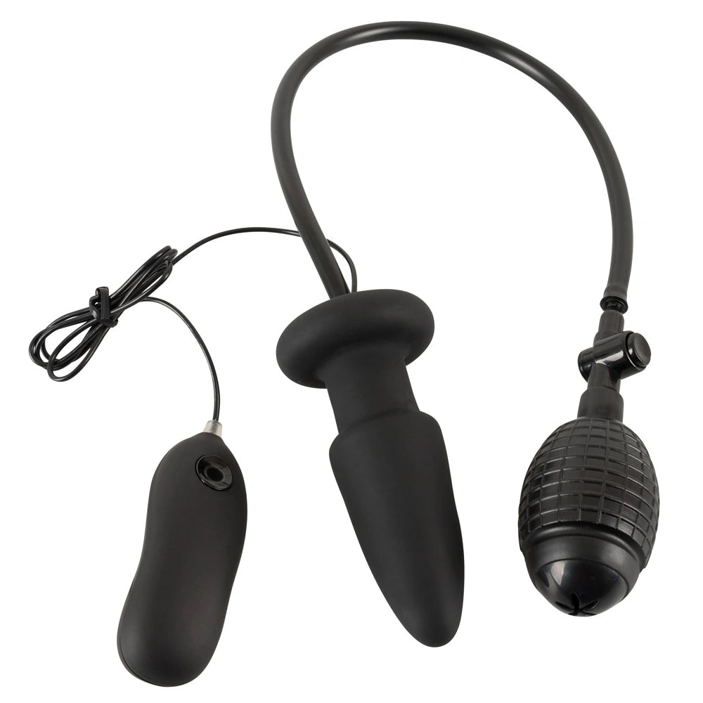 Inflatable Vibrating Butt Plug - PlayBlue