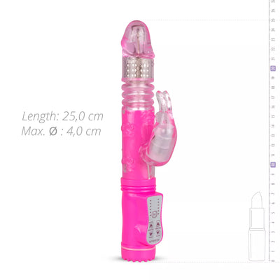 Classic Thrusting Rabbit Vibrator - PlayBlue