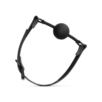 Breathable Silicone Ball Gag - Black - PlayBlue