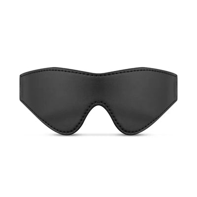 Faux Leather Blindfold - Black - PlayBlue