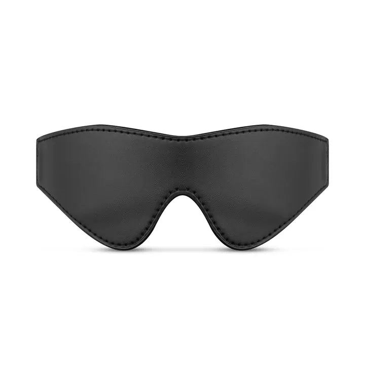 Faux Leather Blindfold - Black - PlayBlue