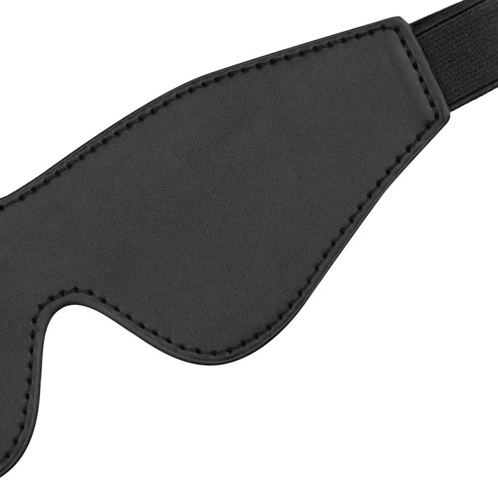 Faux Leather Blindfold - Black - PlayBlue