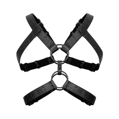 Rocco Bondage Harness - Black - PlayBlue