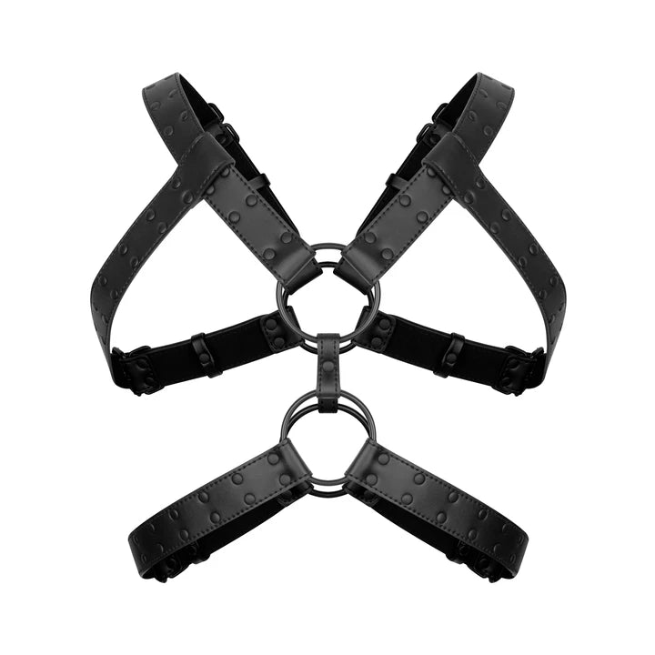 Rocco Bondage Harness - Black - PlayBlue