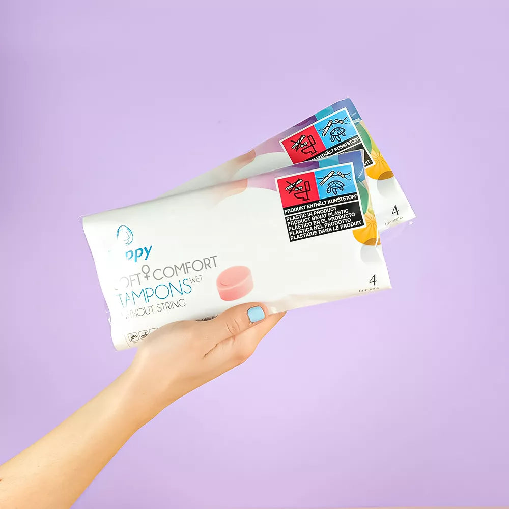 Beppy Soft - Comfort Tampons without String - Wet - 4 Pack - PlayBlue