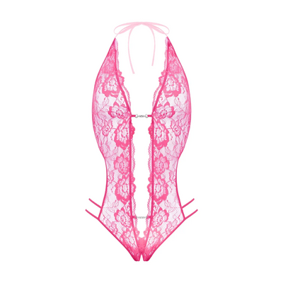 Christine le Duc - Lace Body Renee Pink - L/XL - Size 12-16 - PlayBlue