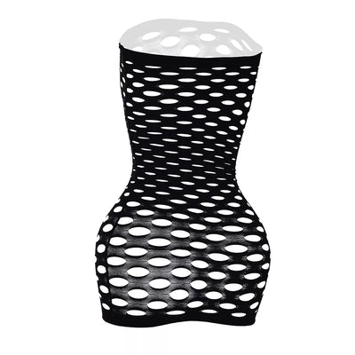 Christine le Duc - Fishnet Dress - Black - PlayBlue