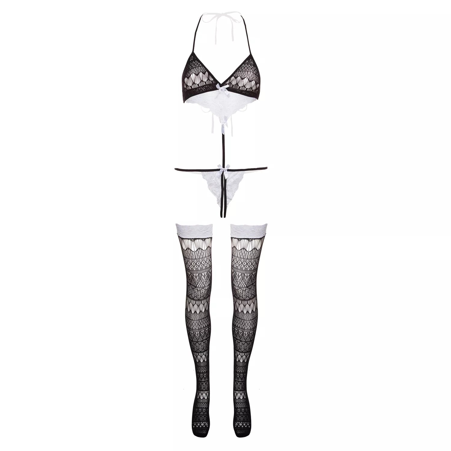 Christine le Duc - Crotchless Play Body-Set - PlayBlue